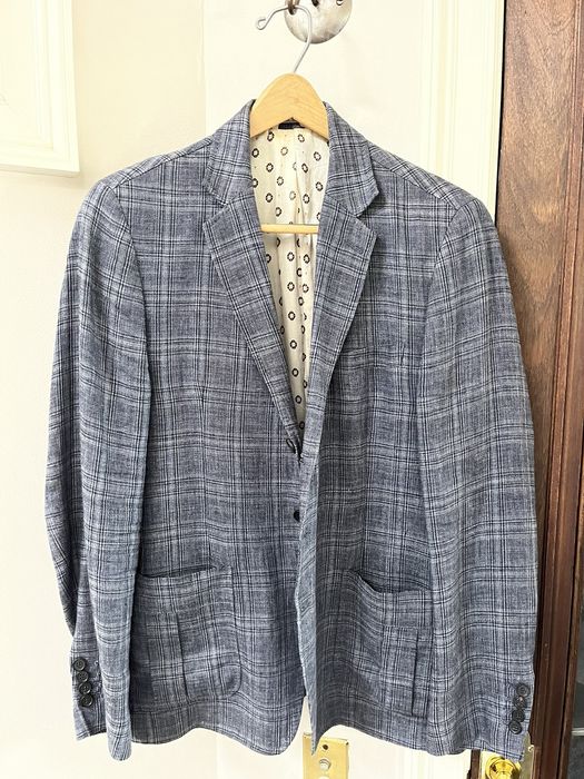 Fria Beige Linen Blazer Ruby Reid Fria Beige Linen Blazer Ruby Reid