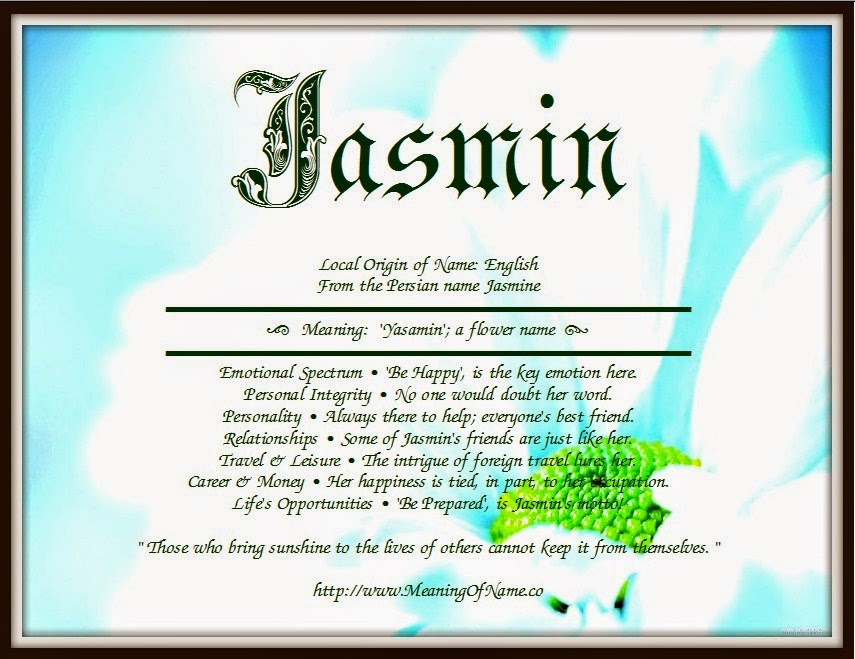 Jasmin Name Jasmin Name