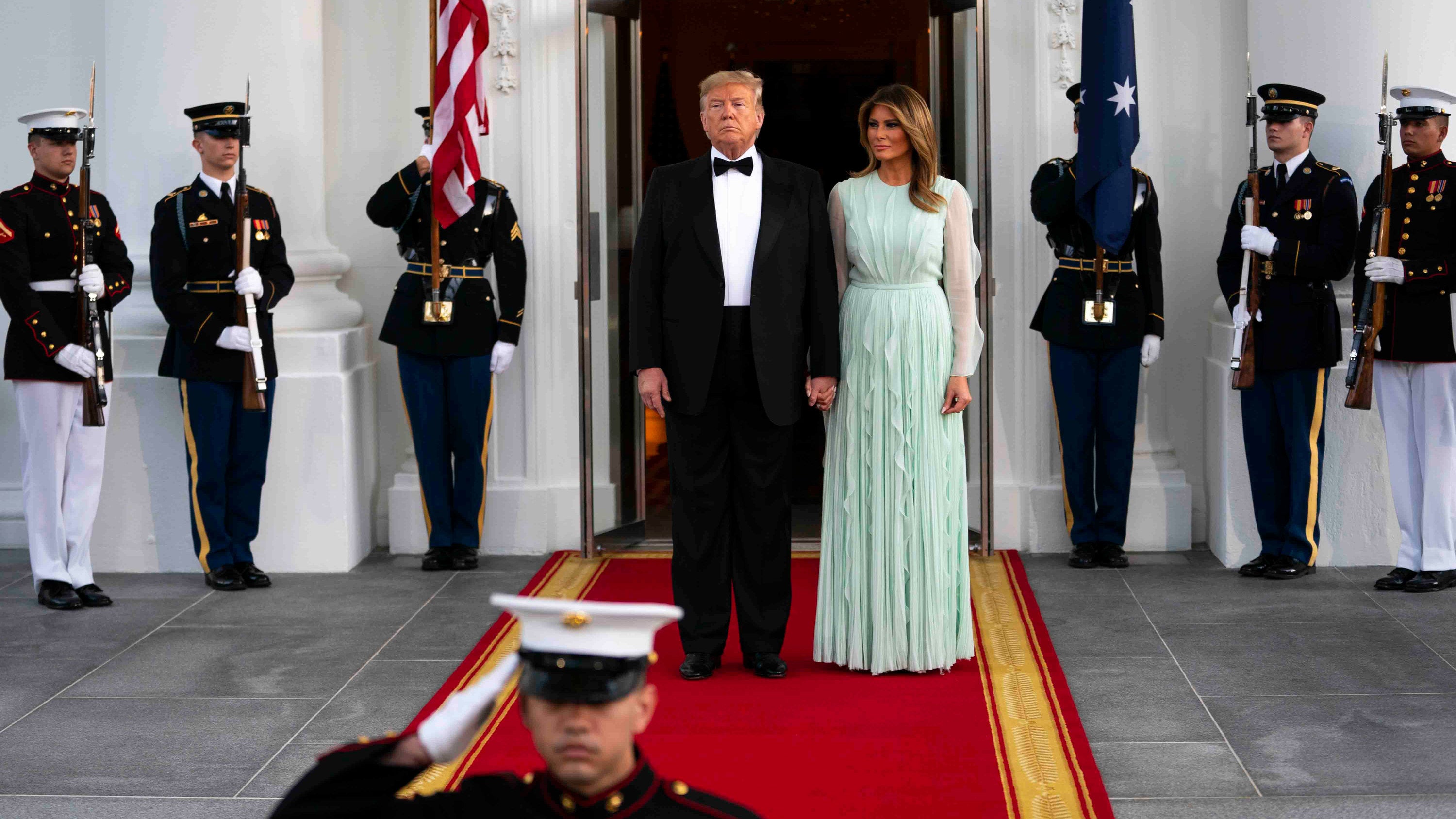Melania Seen For The First Time Since Trump S Arrest At Easter Brunch Melania Seen For The First Time Since Trump S Arrest At Easter Brunch